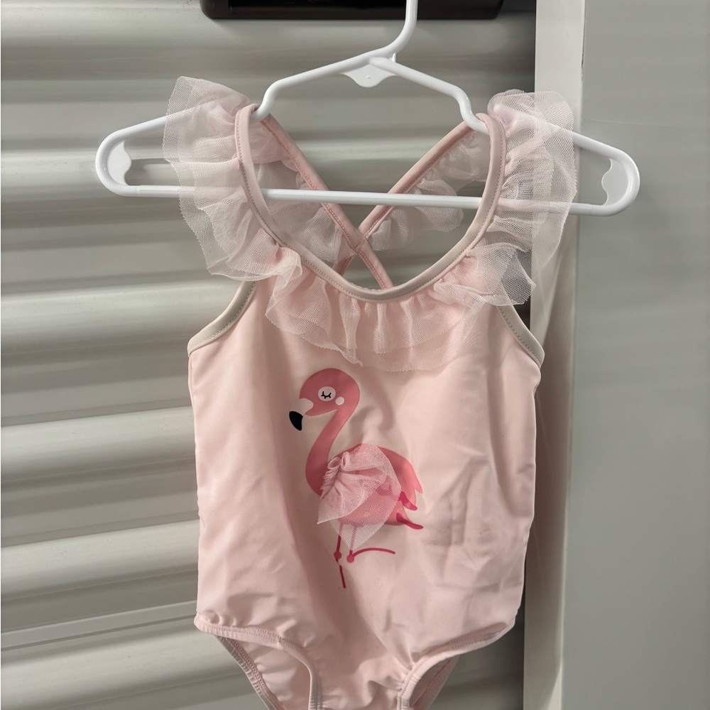 Pink Flamingo Kids One Piece